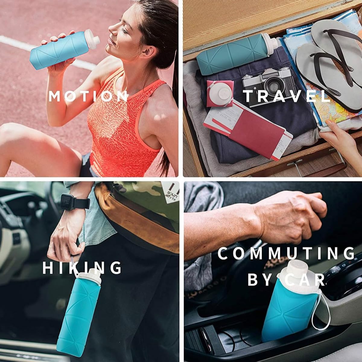 FlexiSip™ | Foldable Silicone Water Bottle
