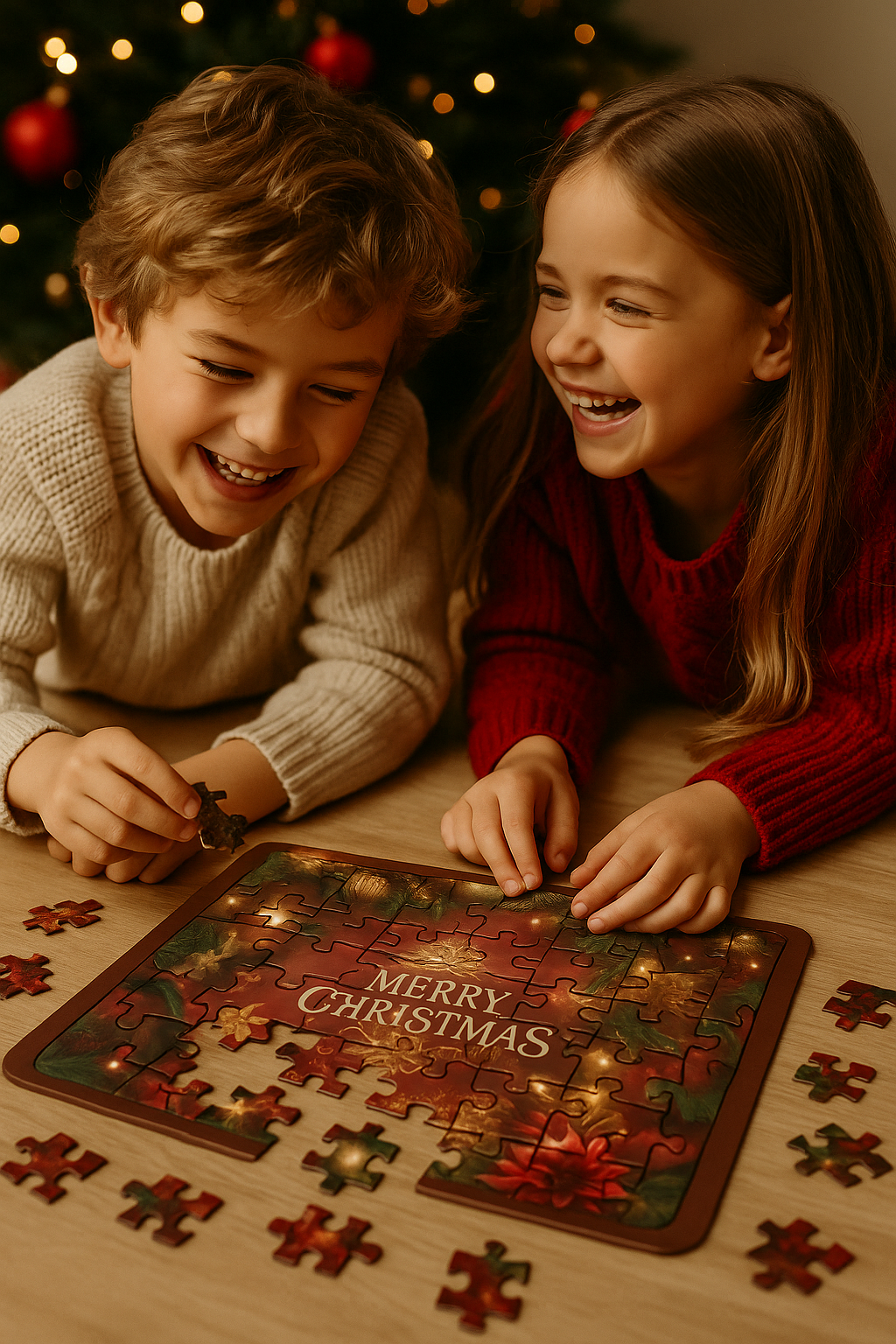 FestiveCraft™ MDF Wooden Christmas Puzzle