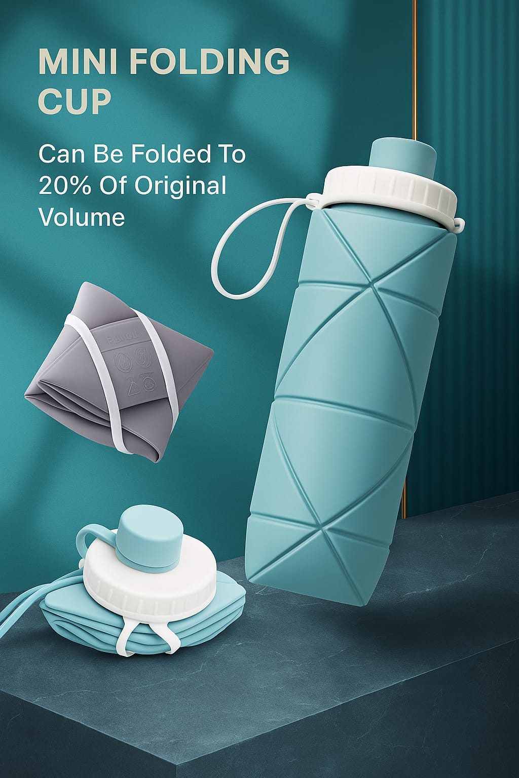 FlexiSip™ | Foldable Silicone Water Bottle