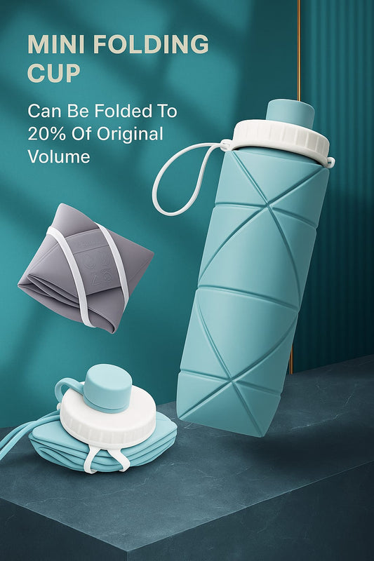 FlexiSip™ | Foldable Silicone Water Bottle