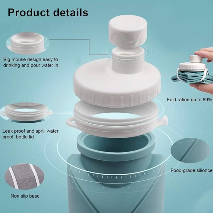 FlexiSip™ | Foldable Silicone Water Bottle