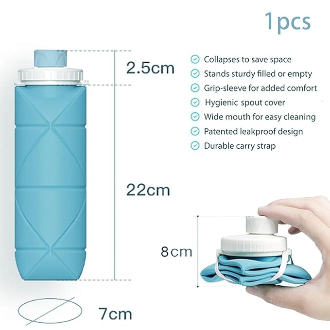 FlexiSip™ | Foldable Silicone Water Bottle