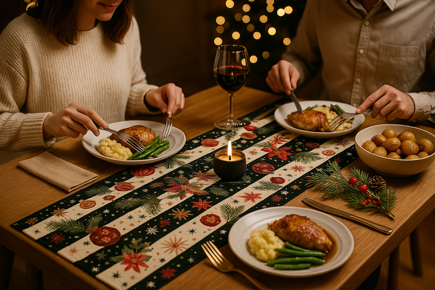 FestiveFlow™ Christmas Table Runner