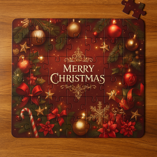 FestiveCraft™ MDF Wooden Christmas Puzzle