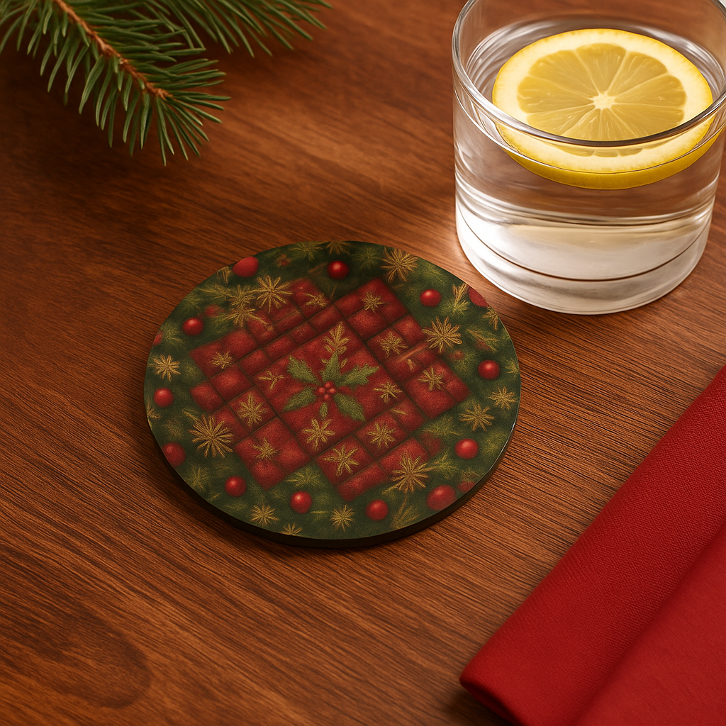 HollyMat™ Festive Christmas Coasters