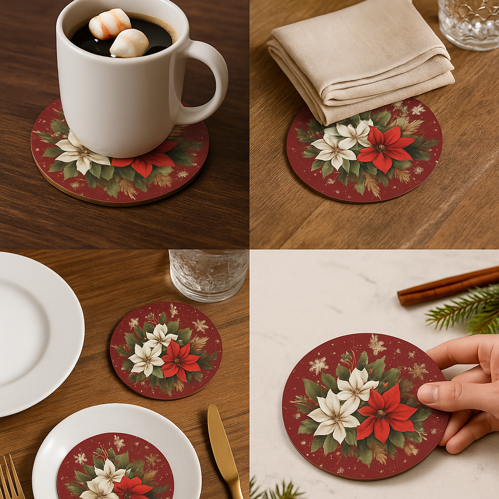 HollyMat™ Festive Christmas Coasters